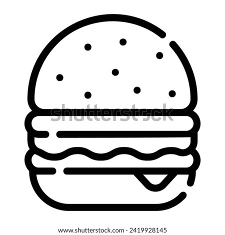 hamburger Line Icon Background White