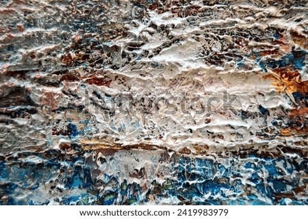 Colorful abstract oil painting art background. Texture of canvas and oil paint. 