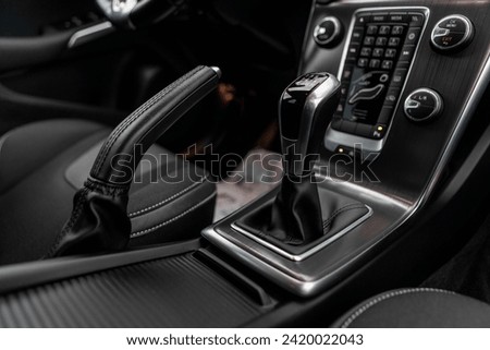 Car interior photography, car interior details