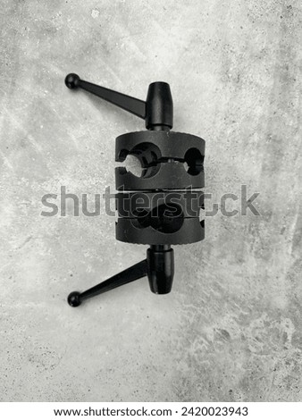 Mount for photography on a gray background, product photography