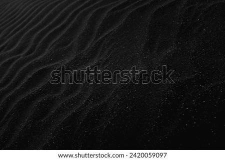 Black Sand Picture Texture sand sparking like galaxy, and black clouds