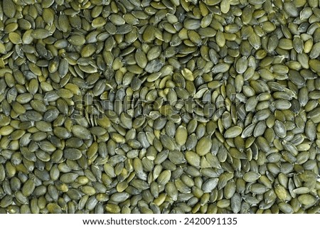 green pumpkin seeds, healthy organic food, texture, background