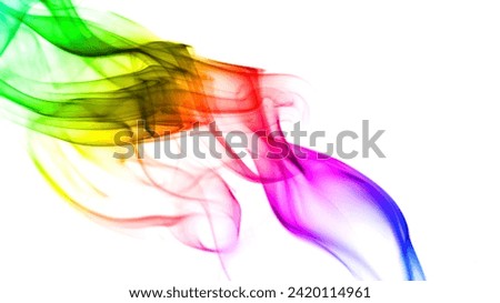 cigarette smoke and colorful smoke