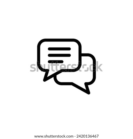 Chat Message Icon. Comment icon vector. Speech bubble icon