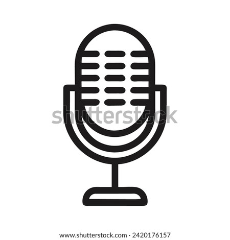 Microphone icon vector symbol design