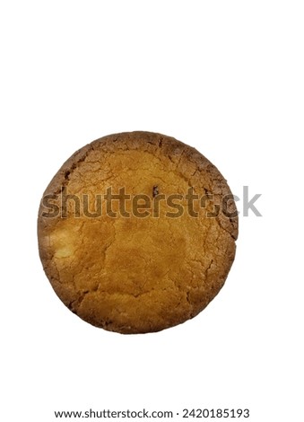 Biscuits isolated against white background. Cookie Picture. 