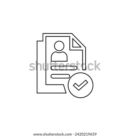 Document vector icon. Illustration isolated for graphic and web design. Isolated Black symbol. Vector illustration on white background. Office note symbol. 