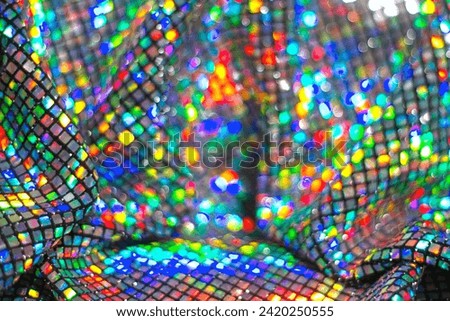 texture of colorful sequins with bokeh