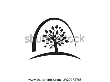 Letter and tree logo design for your business