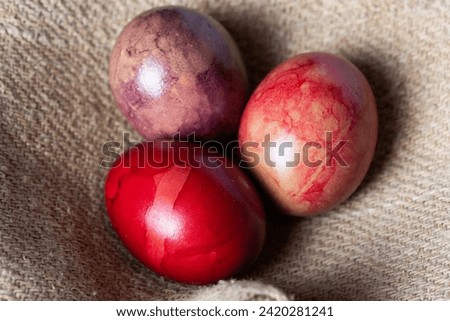 painted easter eggs holiday background