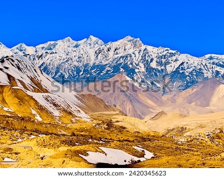 Mount in muktinath nepal.. beautiful mountain picture near by mukninath