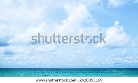 
blue sea with under clear sky