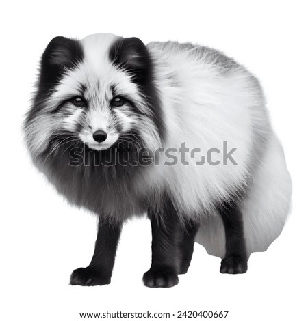 Arctic Fox animal on a white background