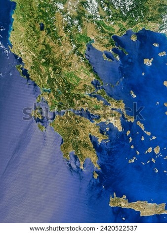 Greece. . Elements of this image furnished by NASA.