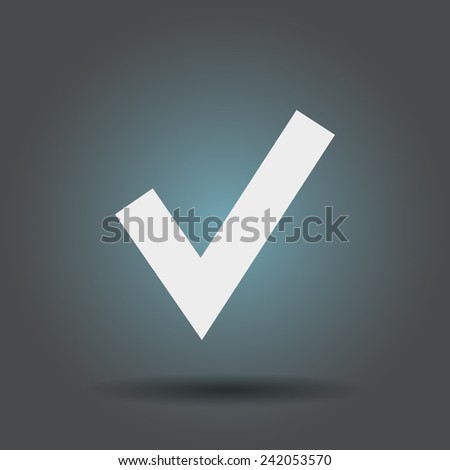 Flat icon of check box