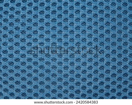 Closeup blue color fabric texture