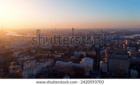View of Belgrade cityscape, capital of Serbia. Royalty-Free Stock Photo #2420593703