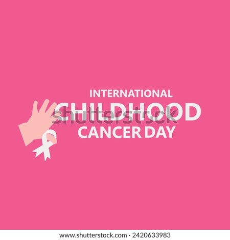 International Childhood Cancer Day Vector