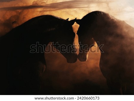 a couple love horse with feelings too see the picture