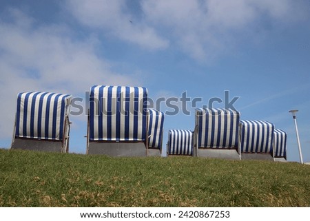 Beach chairs on the island of Norderney 
