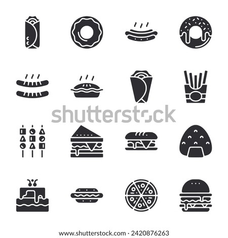 
Set of icon Fast Food