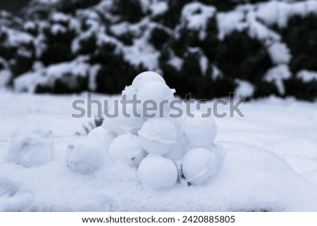 Snow globes. Winter fun. Children's games in winter