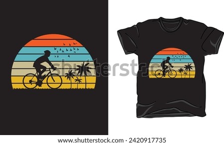 Latest Vintage Bicycle T shirt design eps file.
vintage bicycle, Black T shirt