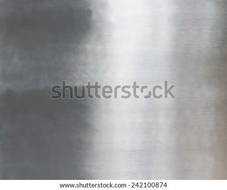 Metal background or texture of brushed steel plate.