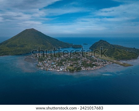Aerial View of Banda Island, Central Maluku
