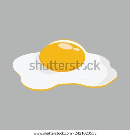 Egg vector illustration, Collection of whole, broken, fried, yolks, eggshells and boiled eggs. Whole and broken white and yellow fresh raw eggs.