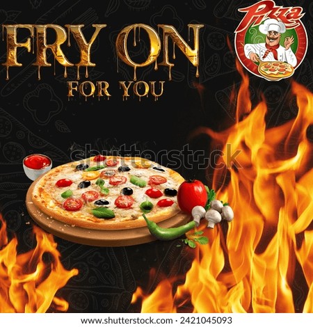 pizza shop board for advertising 