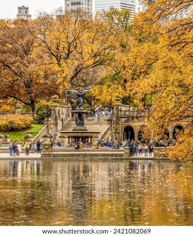 Central Park in New York City on an Autumn Day