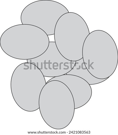 Vector illustration material of egg