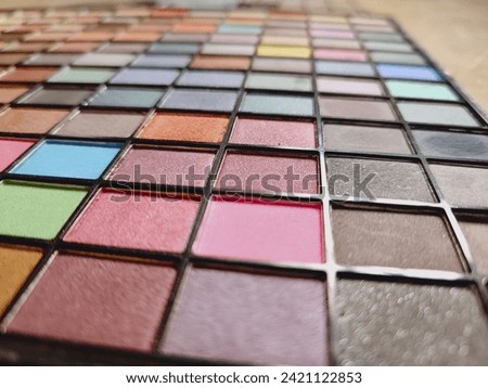  eye shadow palette eye makeup shades swatches with colorful matte shimmer shades photography