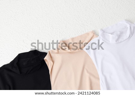 Top View Flat Lay photo of plain clothes