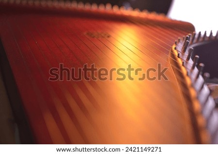 Gusli (national slavic harp), slavic psaltery Royalty-Free Stock Photo #2421149271