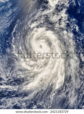 Typhoon Usagi. . Elements of this image furnished by NASA. Royalty-Free Stock Photo #2421183729