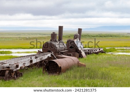 Abandoned parts of Last Train to Nowhere Royalty-Free Stock Photo #2421281375