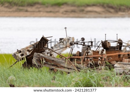 Abandoned parts of Last Train to Nowhere Royalty-Free Stock Photo #2421281377