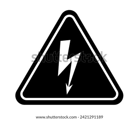 Warning attention pictogram danger safety yellow sign isolated set. Vector flat graphic design illustration