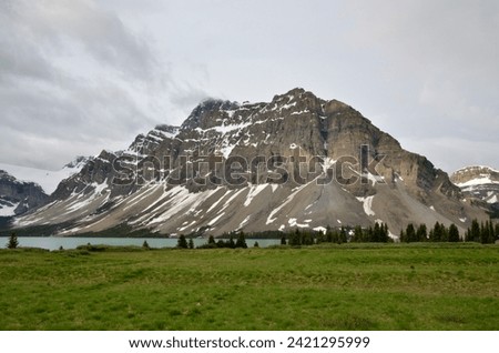 Bow Mountain and Lake Banff National Park Canada