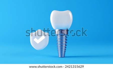 dental implant and dental inspection teeth. Medical dentist tool