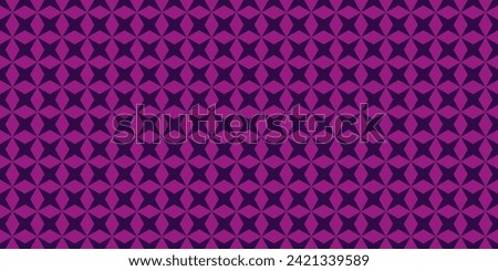 Abstract Purple Violet geometric seamless pattern Repeating background Retro Geometric motif Fabric design Textile swatch. Dress man shirt fashion. Wrap allover print. Basic pattern. Tile. Dark Pink Royalty-Free Stock Photo #2421339589