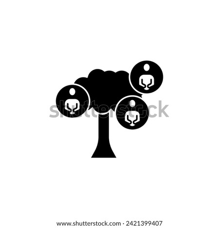 family tree concept line icon. Simple element illustration.family tree concept outline symbol design.