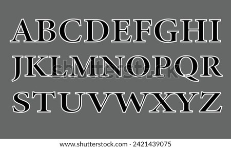 Mermaid Alphabet Letters Font Vector and Clip art