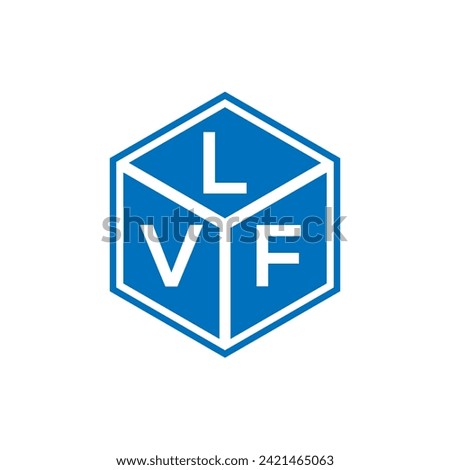 LVF letter logo design on black background. LVF creative initials letter logo concept. LVF letter design.

