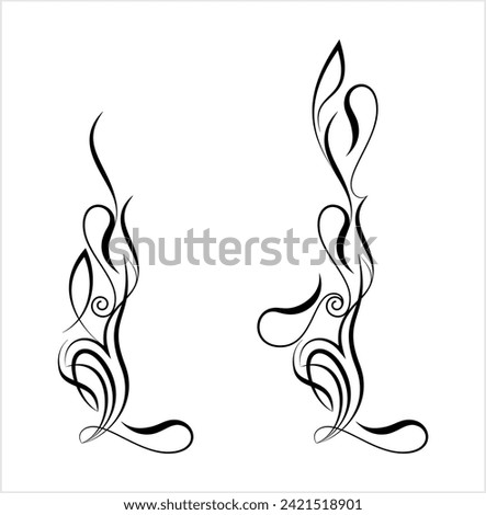Pinstripe Design Vector Art Illustration