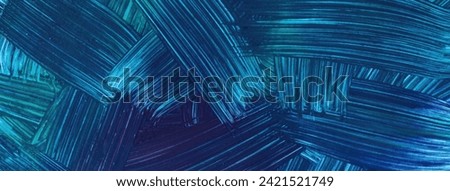Abstract art background navy blue and cerulean colors. Watercolor painting on canvas with dark turquoise strokes and splash. Acrylic artwork on paper with sapphire spotted pattern. Texture backdrop.