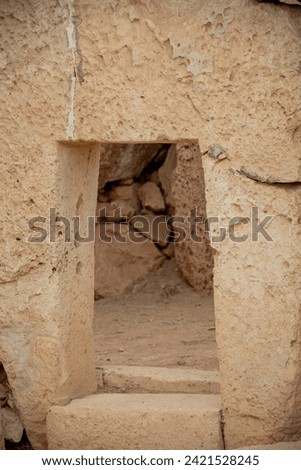 Mnajdra Megalithic Religious Site - Malta Royalty-Free Stock Photo #2421528245
