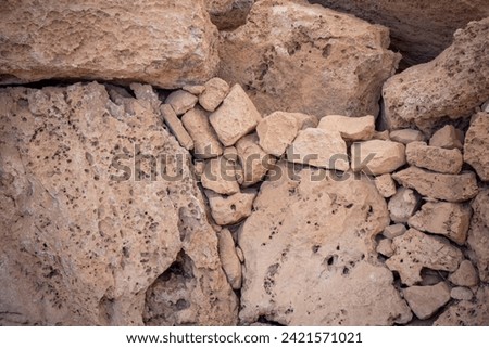 Mnajdra Megalithic Religious Site - Malta Royalty-Free Stock Photo #2421571021